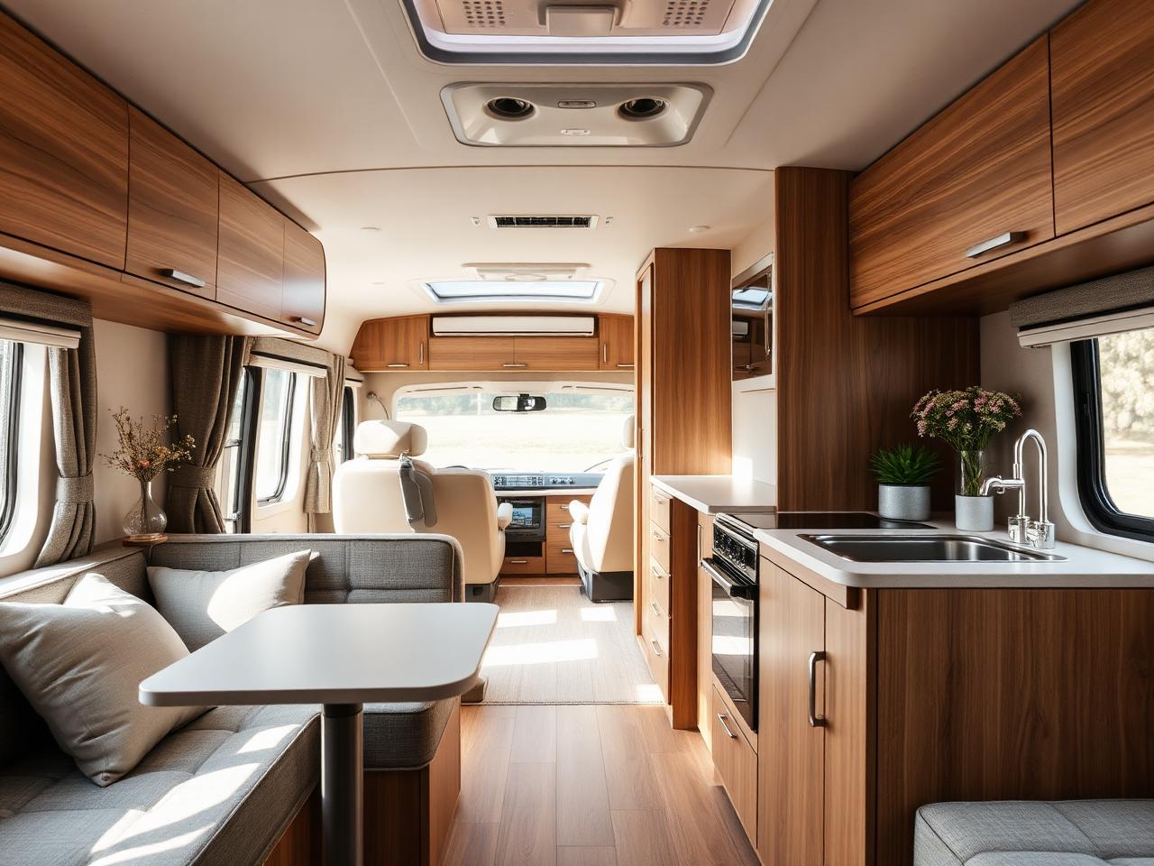 Intérieur d'un camping-car